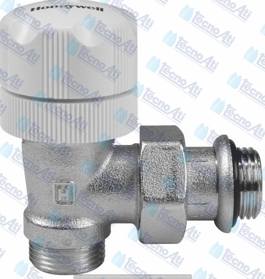 VALVOLA ANGOLO TERMOSTATIZZABILE 3/8""KVS=0.62 X TUBO RAME